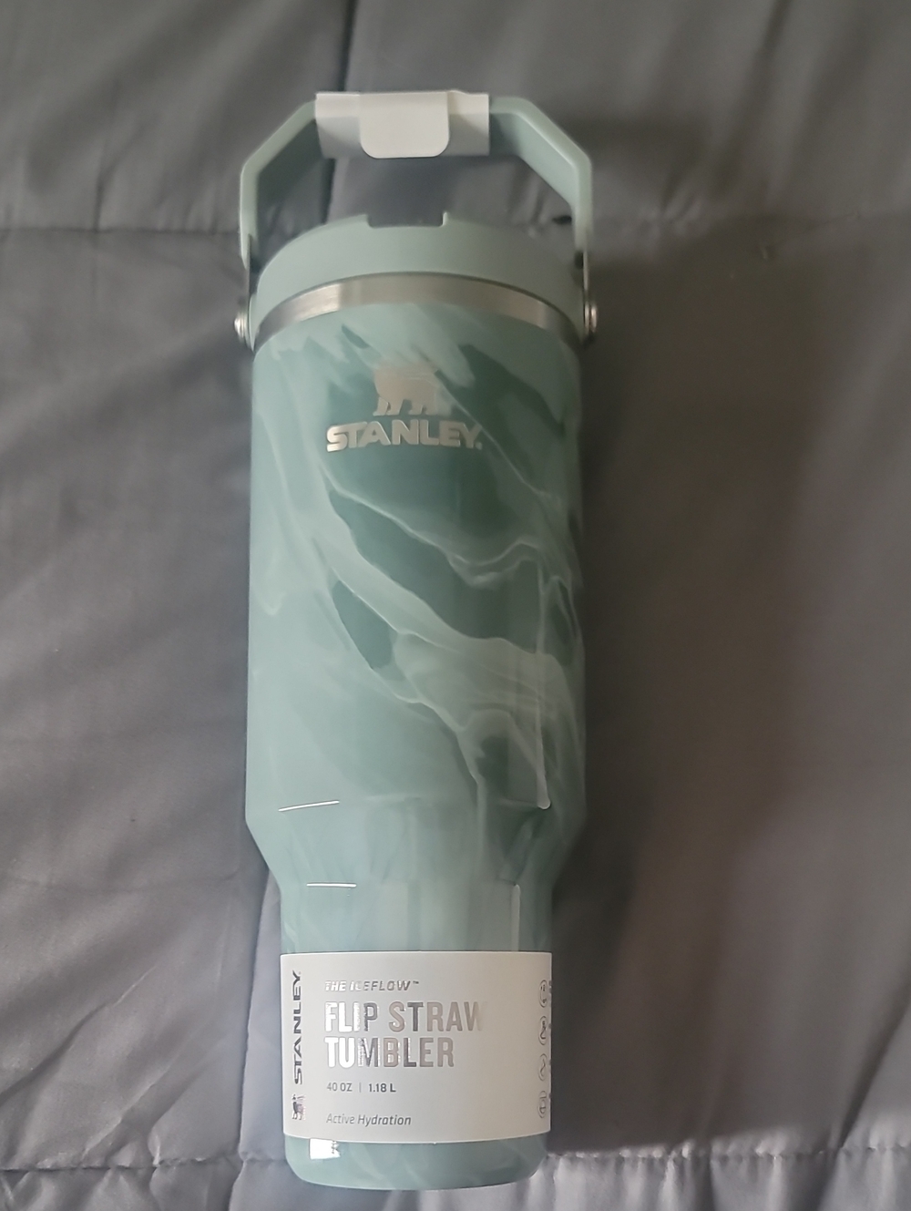 Stanley Flip Straw Tumbler - Seafoam Marble